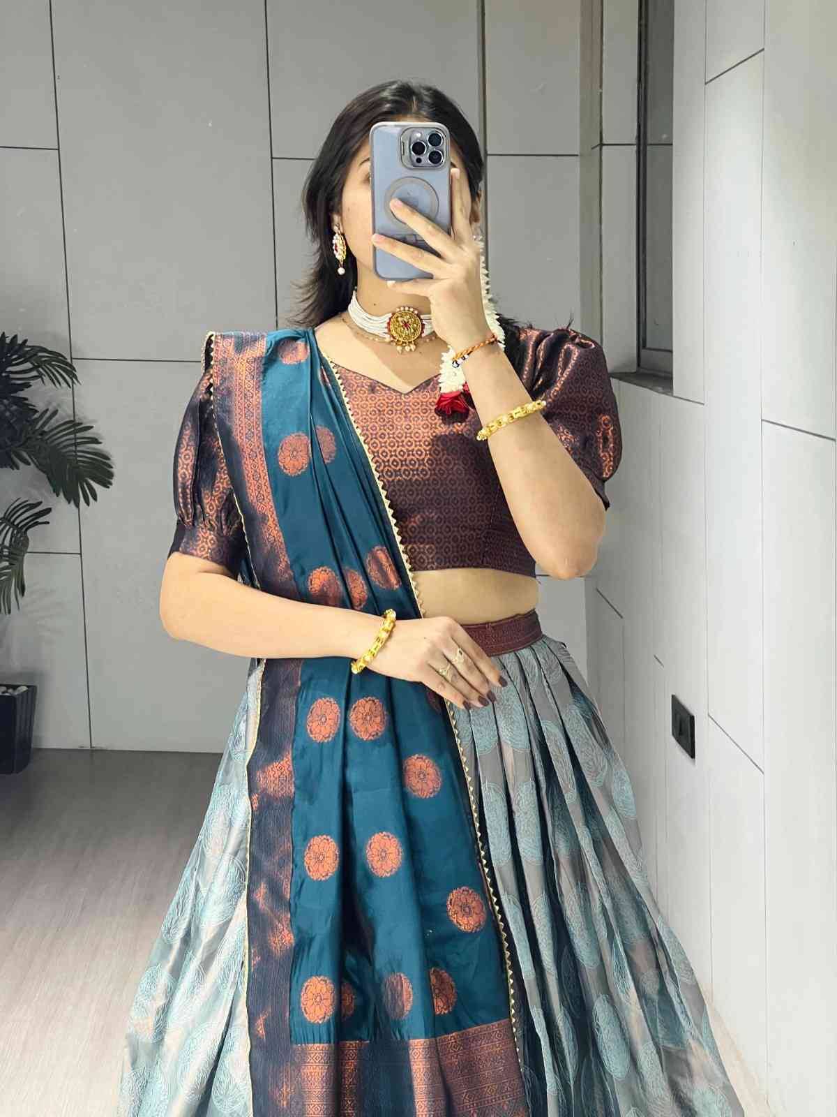 GRTN 8135 Silk Rama Bulk lehenga choli suppliers